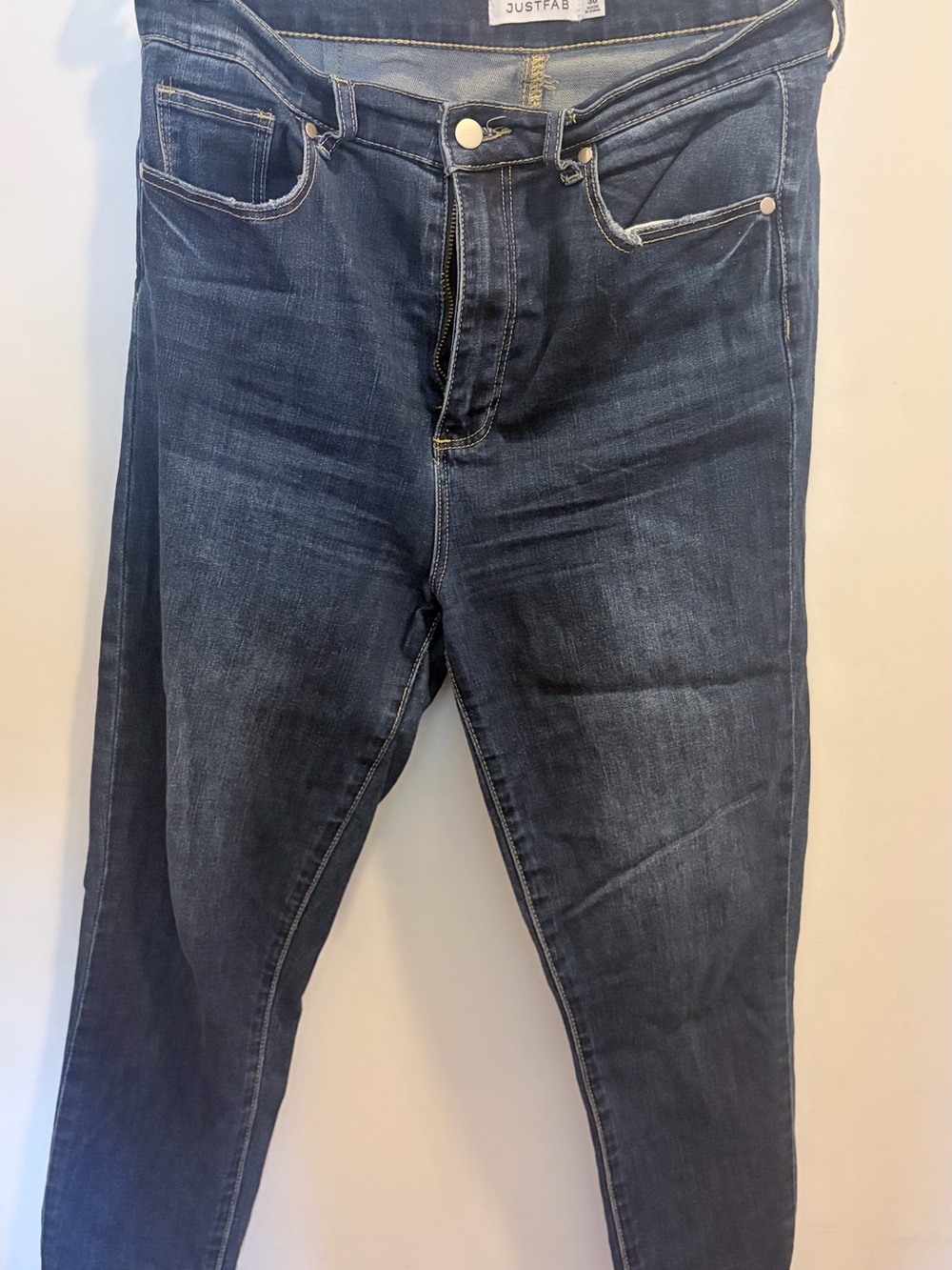 JustFab Women's Dark Indigo Skinny Jeans